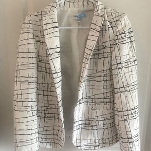 Calvin Klein Blazer size 2 black & white design